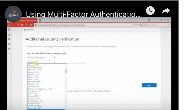 Multi-Factor Authentication & Other Security Services For Office 365