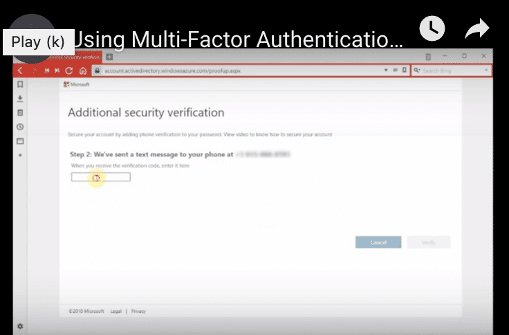 Multi-Factor Authentication & Other Security Services For Office 365