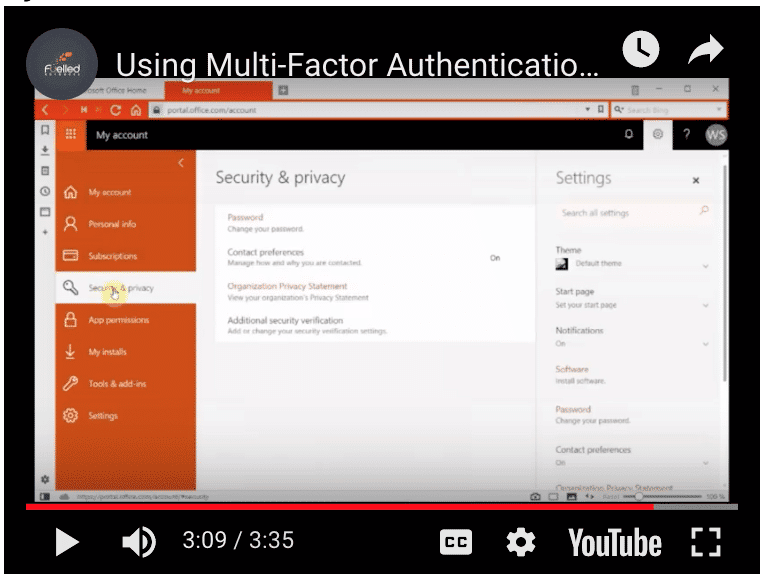 Multi-Factor Authentication & Other Security Services For Office 365