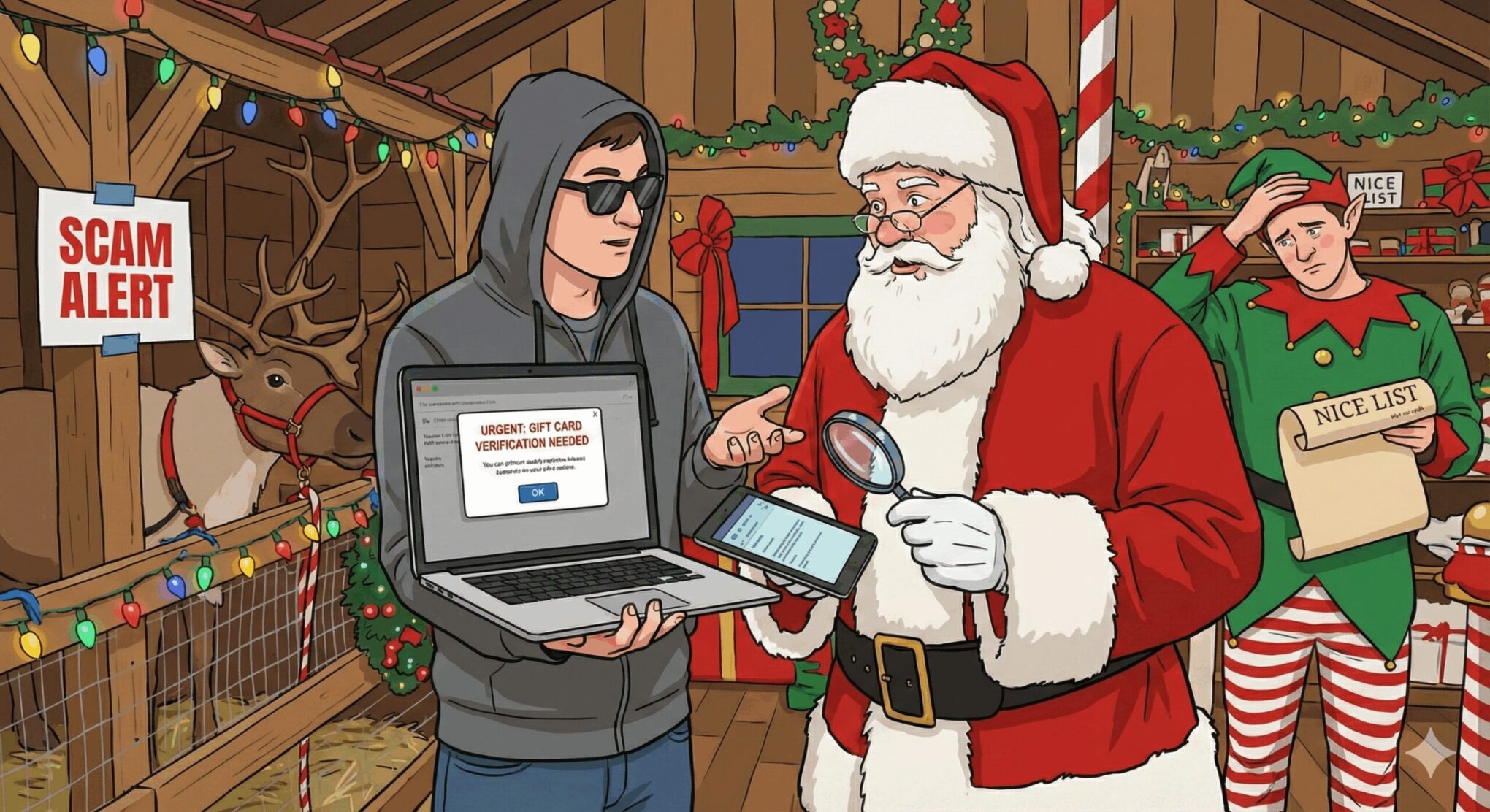 Santa Scammed by Scammer at Christmas